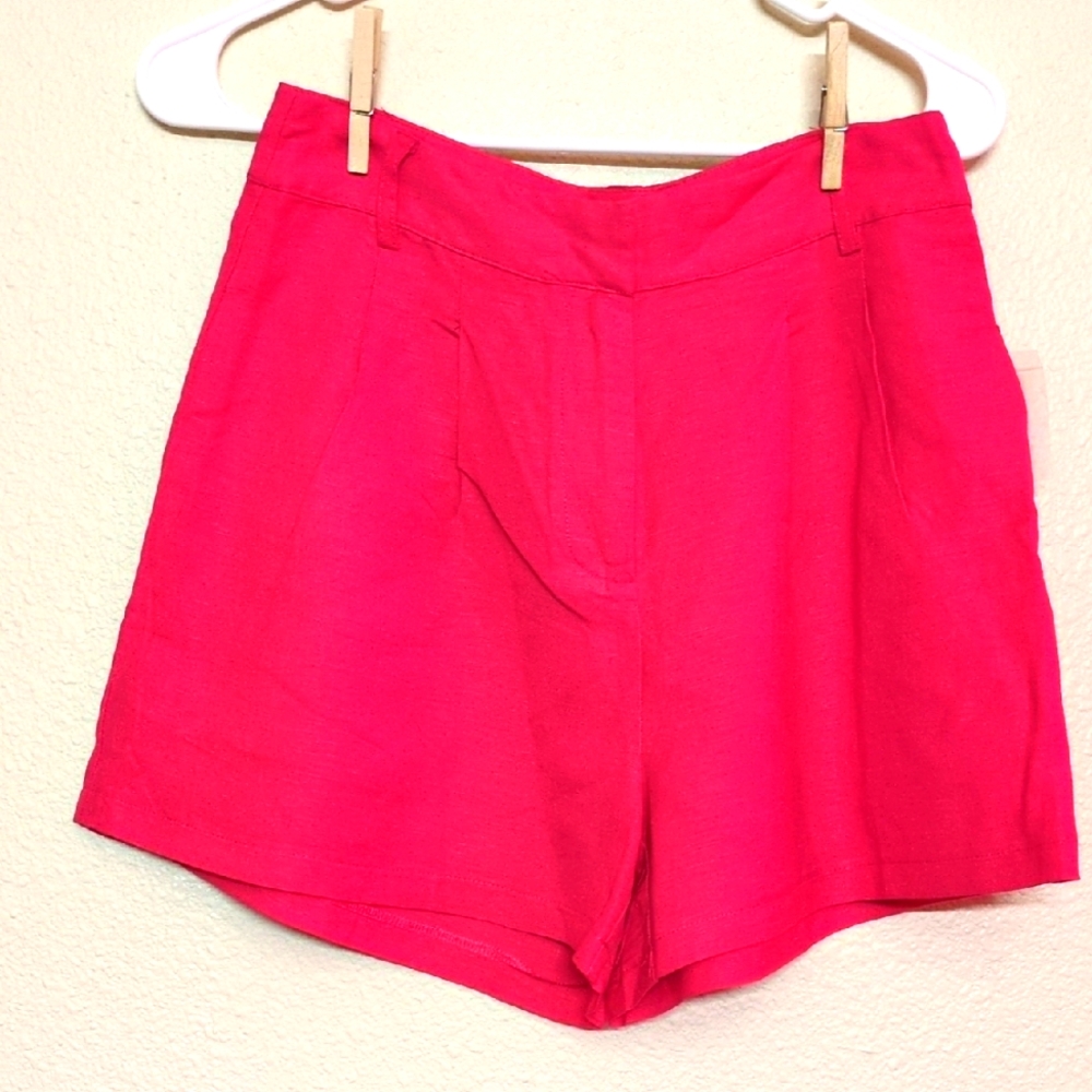 Aqua High Waist Women's Pink Shorts Size Small